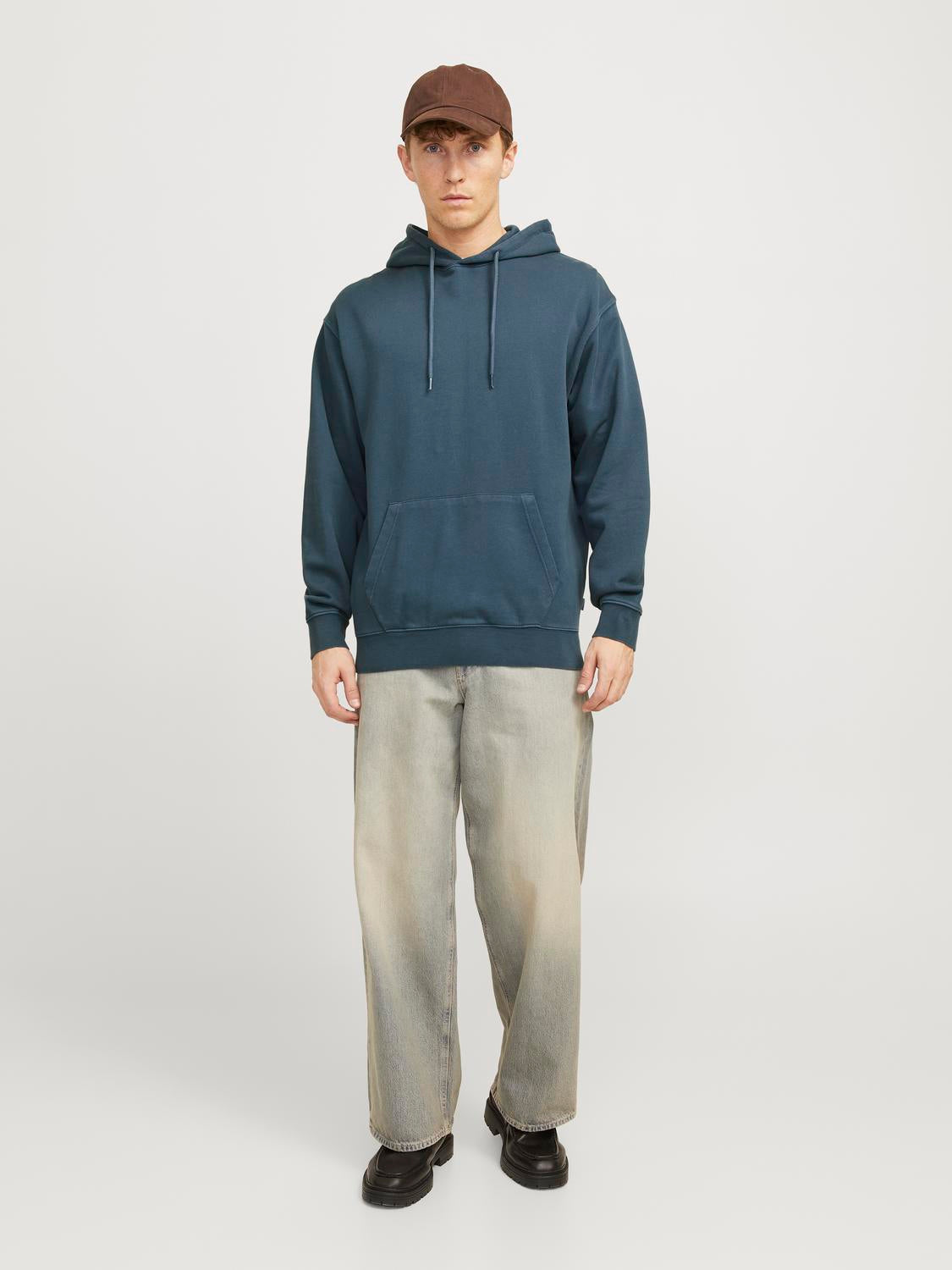 SWEATSHIRTS - Jjecharge Faded Sweat Zip Hood Noos - - Hr Ravn