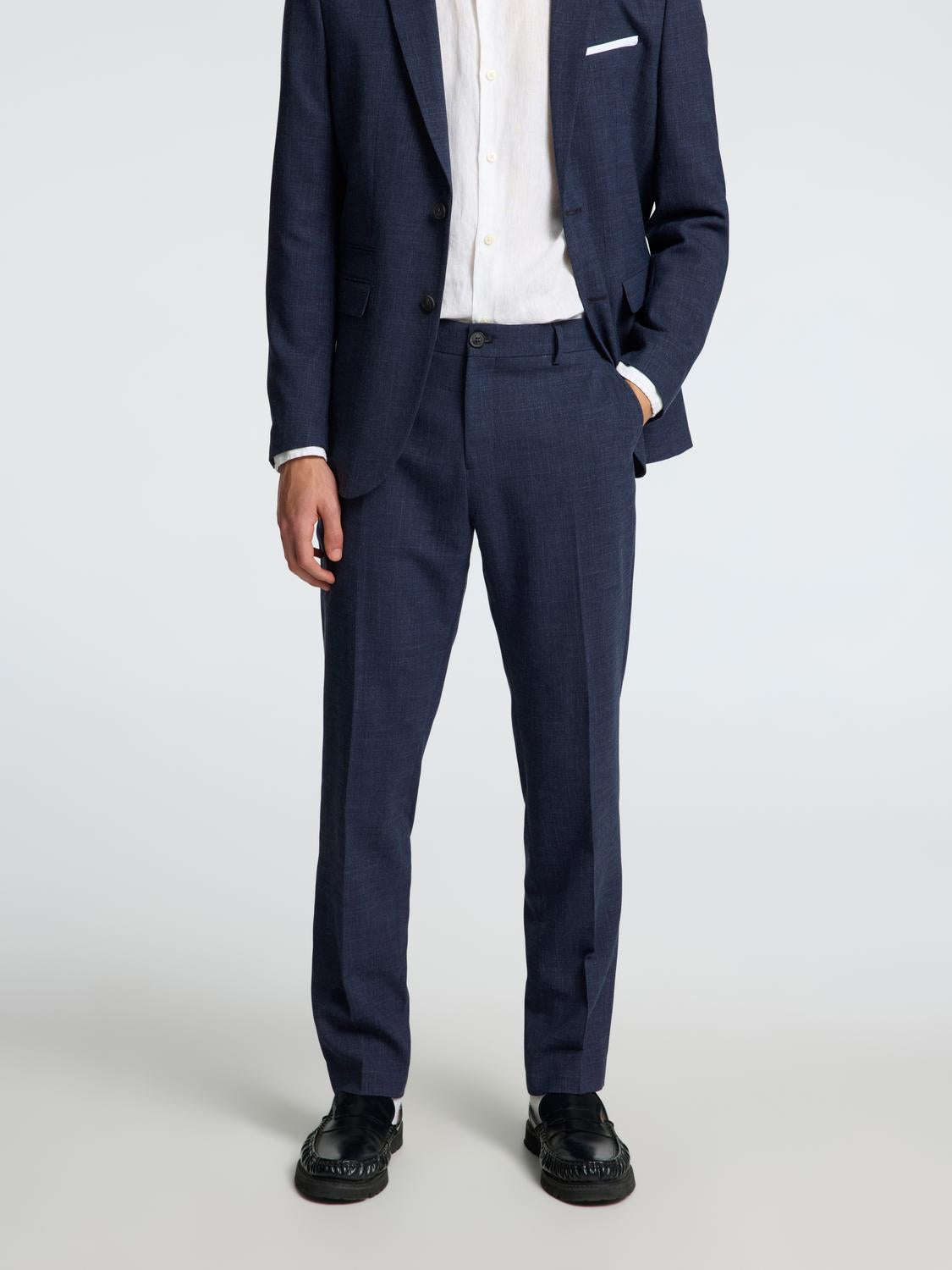BUKSER - Slhslim-Oasis Linen Trs Noos - - Hr Ravn