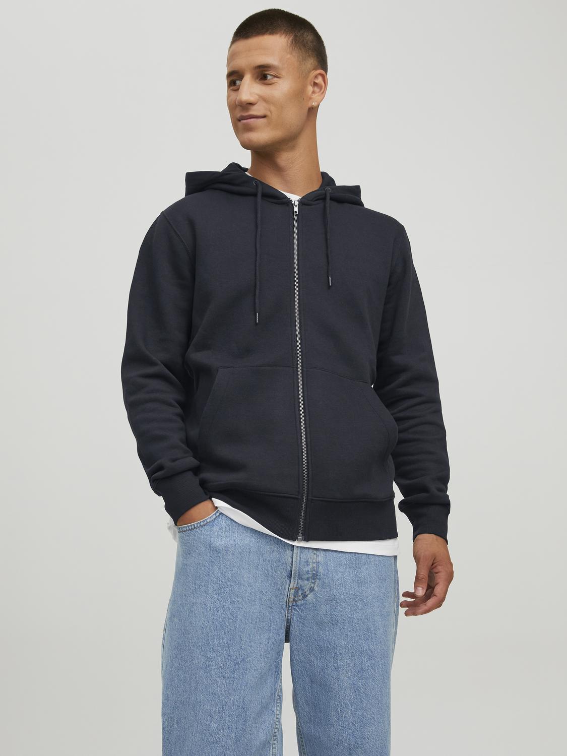 Cardigans - Jjestar Basic Sweat Zip Hood Noos - - Hr Ravn