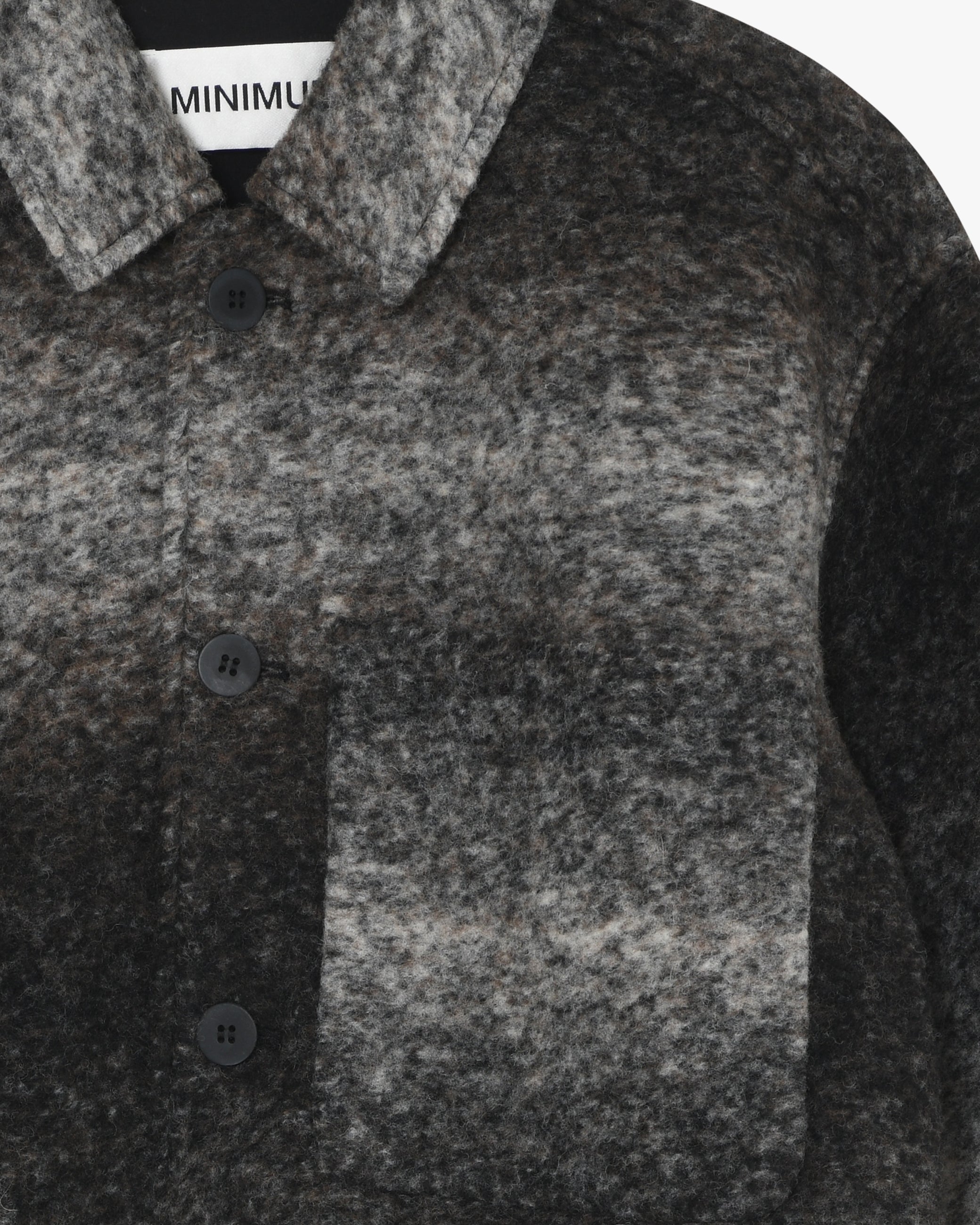 minimum male Chandler overshirt 4467 Overshirt 980M Dark Grey Melange