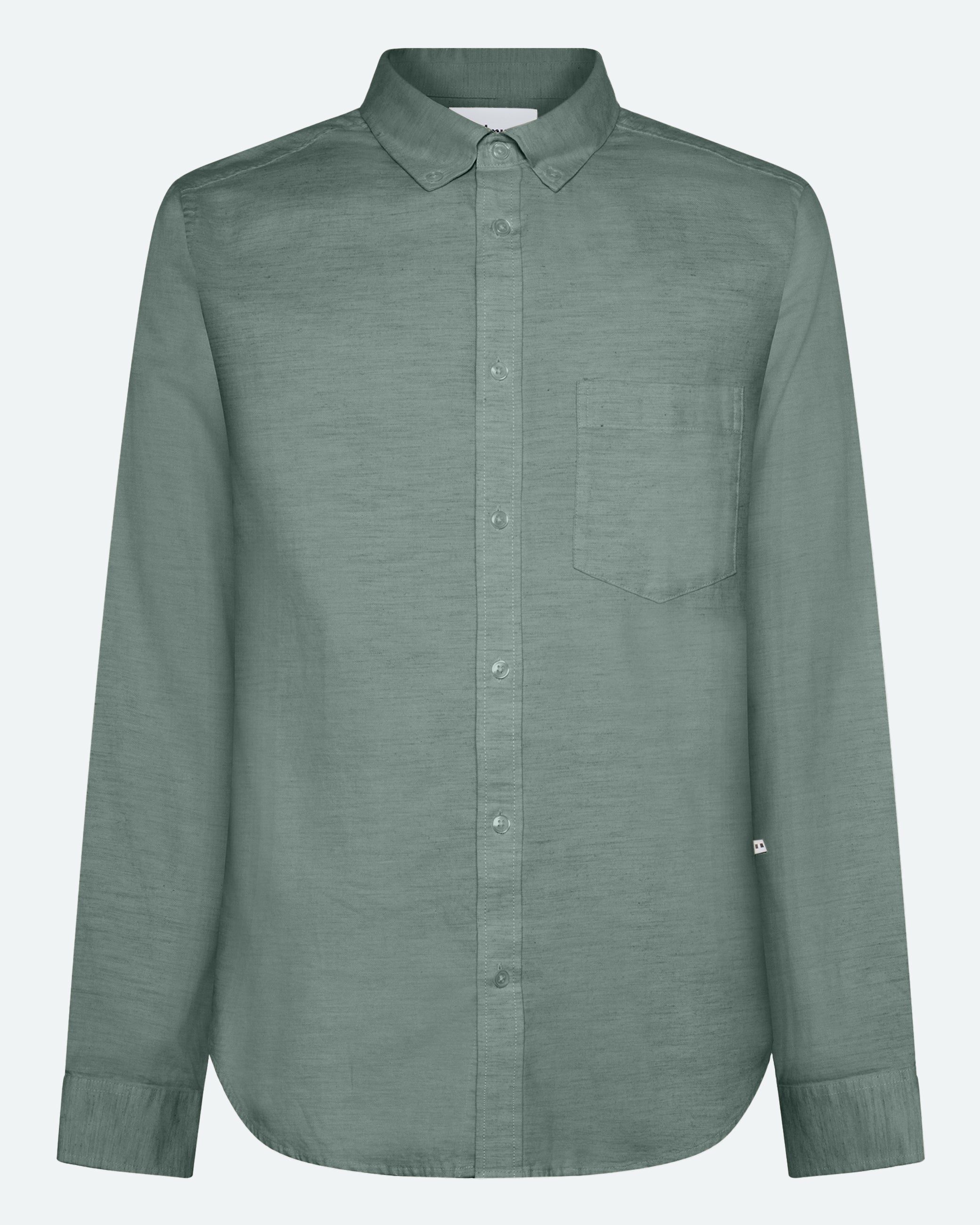 minimum male Colt langærmet reg skjorte 0063 Long Sleeved Shirt 5107 Chinois green