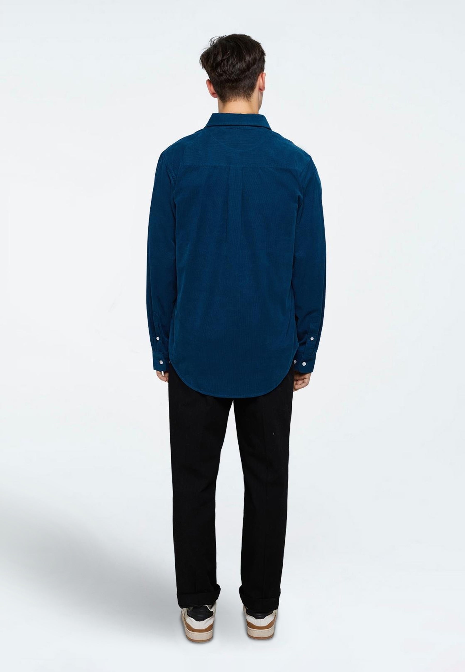 minimum male Colt langærmet skjorte 3758 Long Sleeved Shirt 4324 Legion Blue