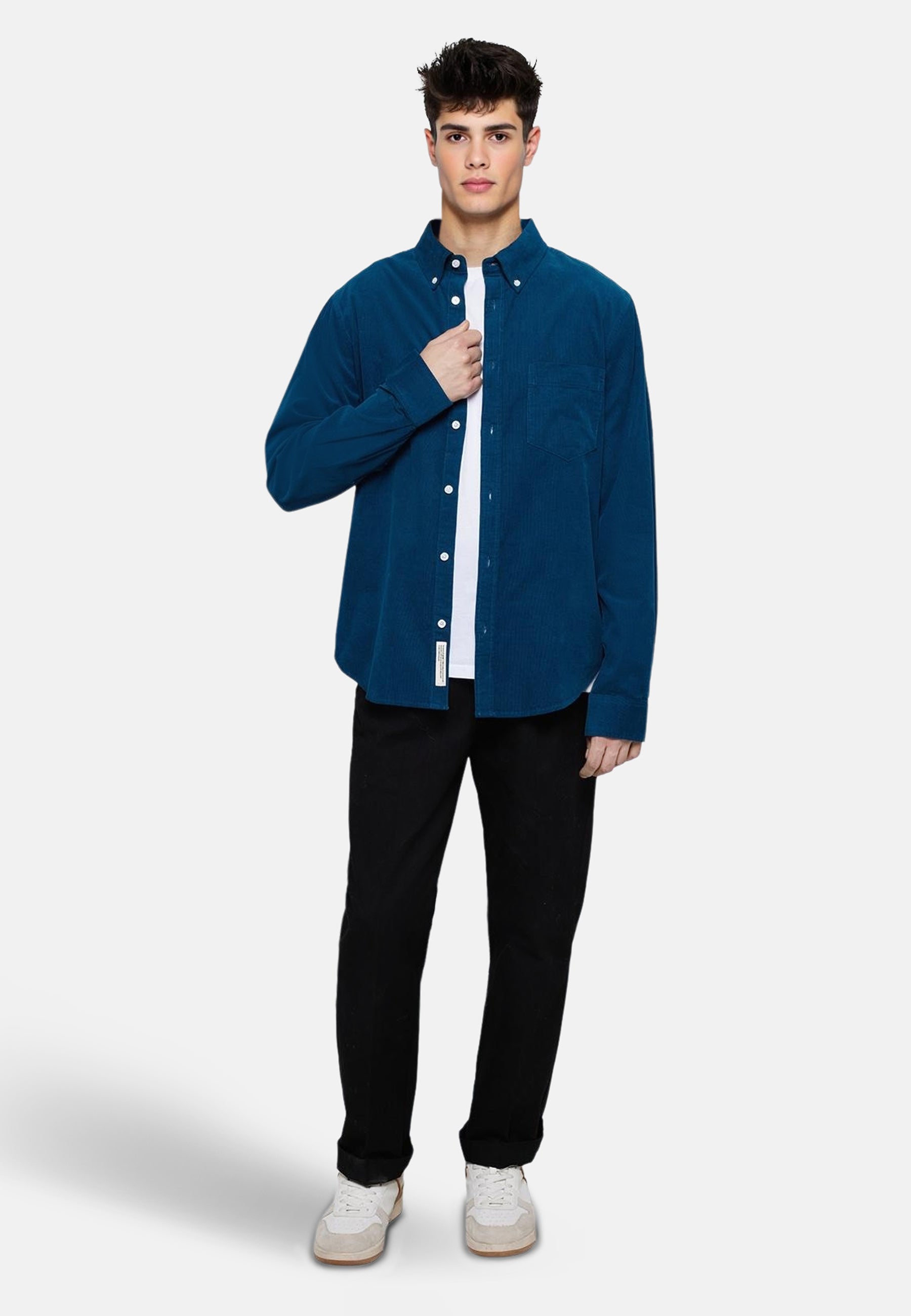 minimum male Colt langærmet skjorte 3758 Long Sleeved Shirt 4324 Legion Blue