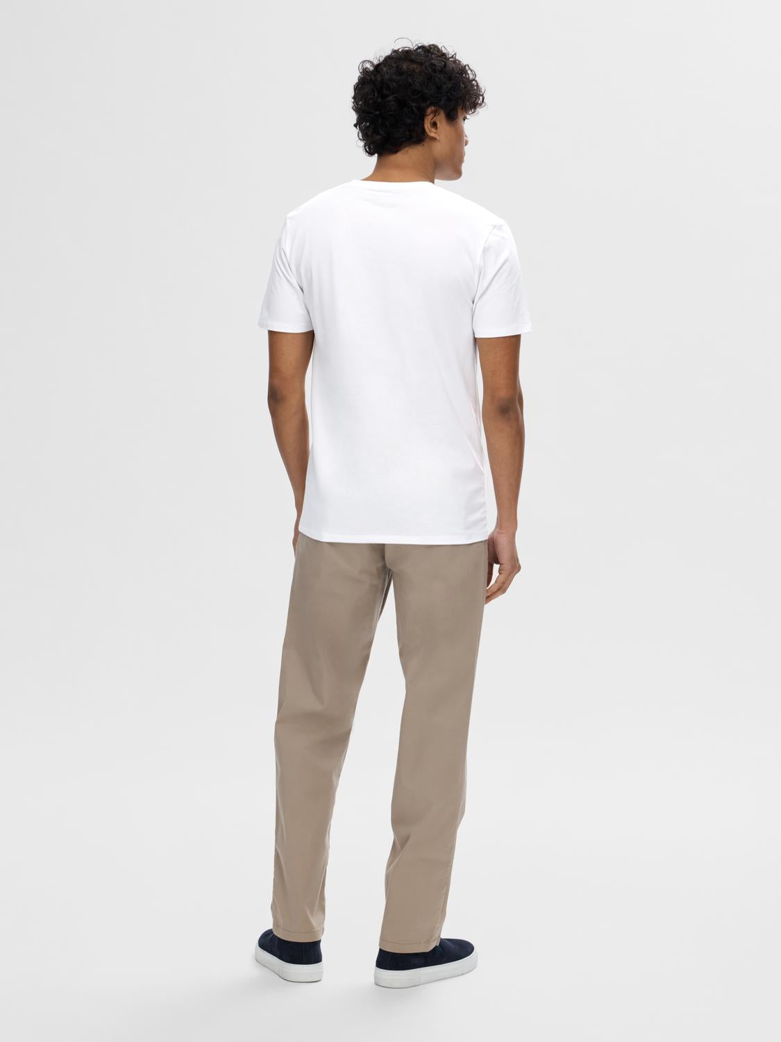 T-SHIRTS - Slhnewpima Ss V-Neck Tee Noos - - Hr Ravn