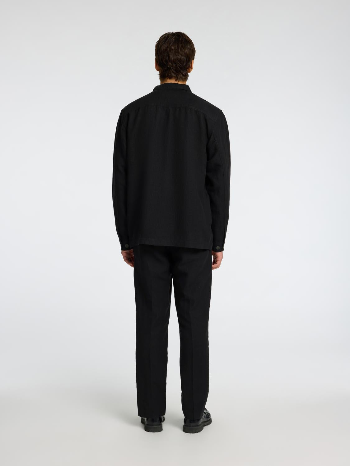 Slh-Leroy Linen Blend Overshirt Ls Noos