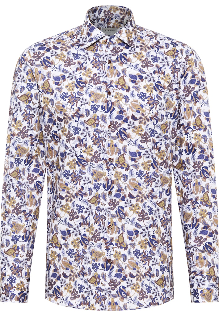 LANGE SKJORTER - TEXTURE COTTON SLIM FIT - - Hr Ravn