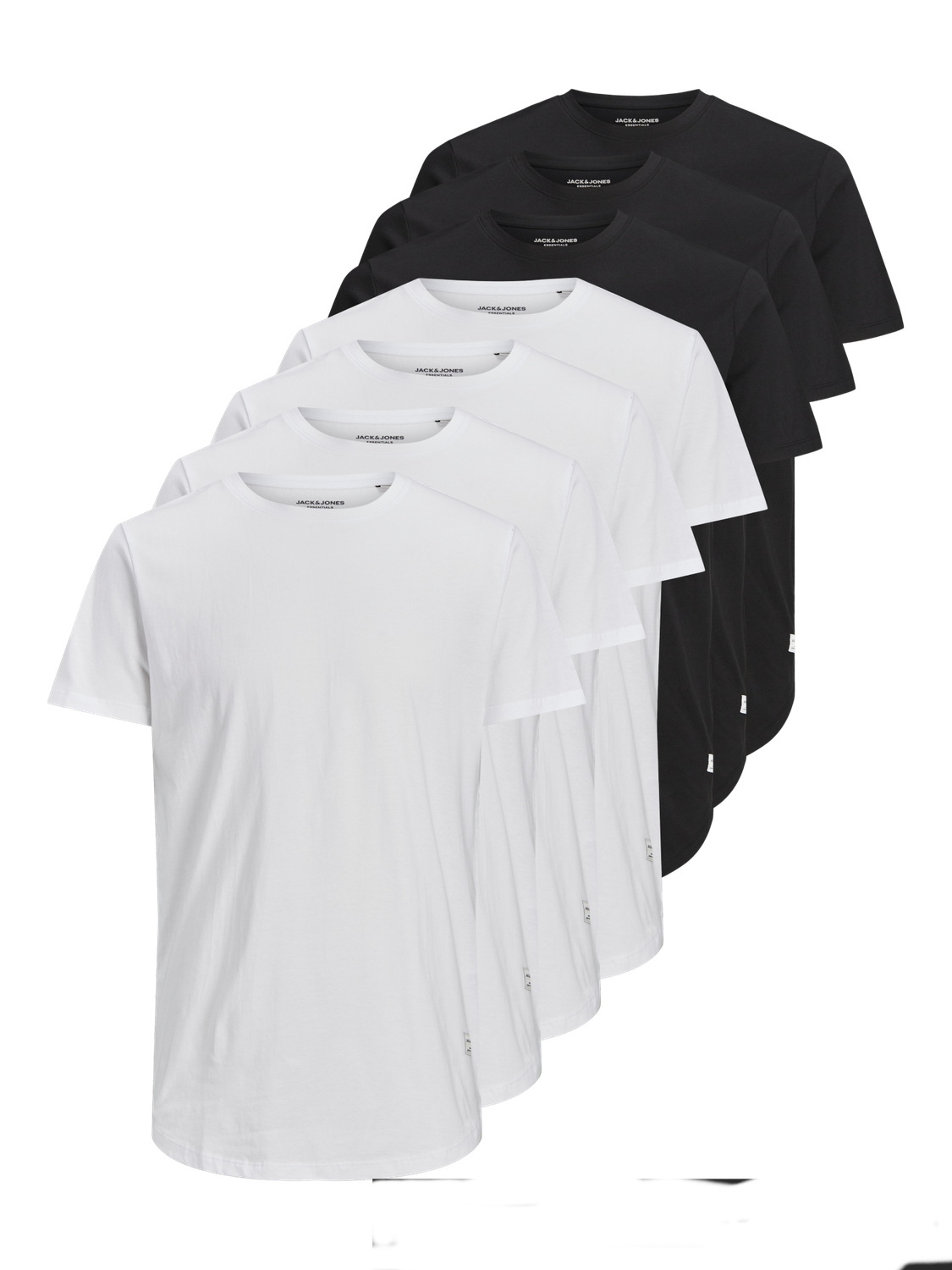 T-shirts - Jjenoa Tee Ss Crew Neck 7Pk Mp Noos - - Hr Ravn