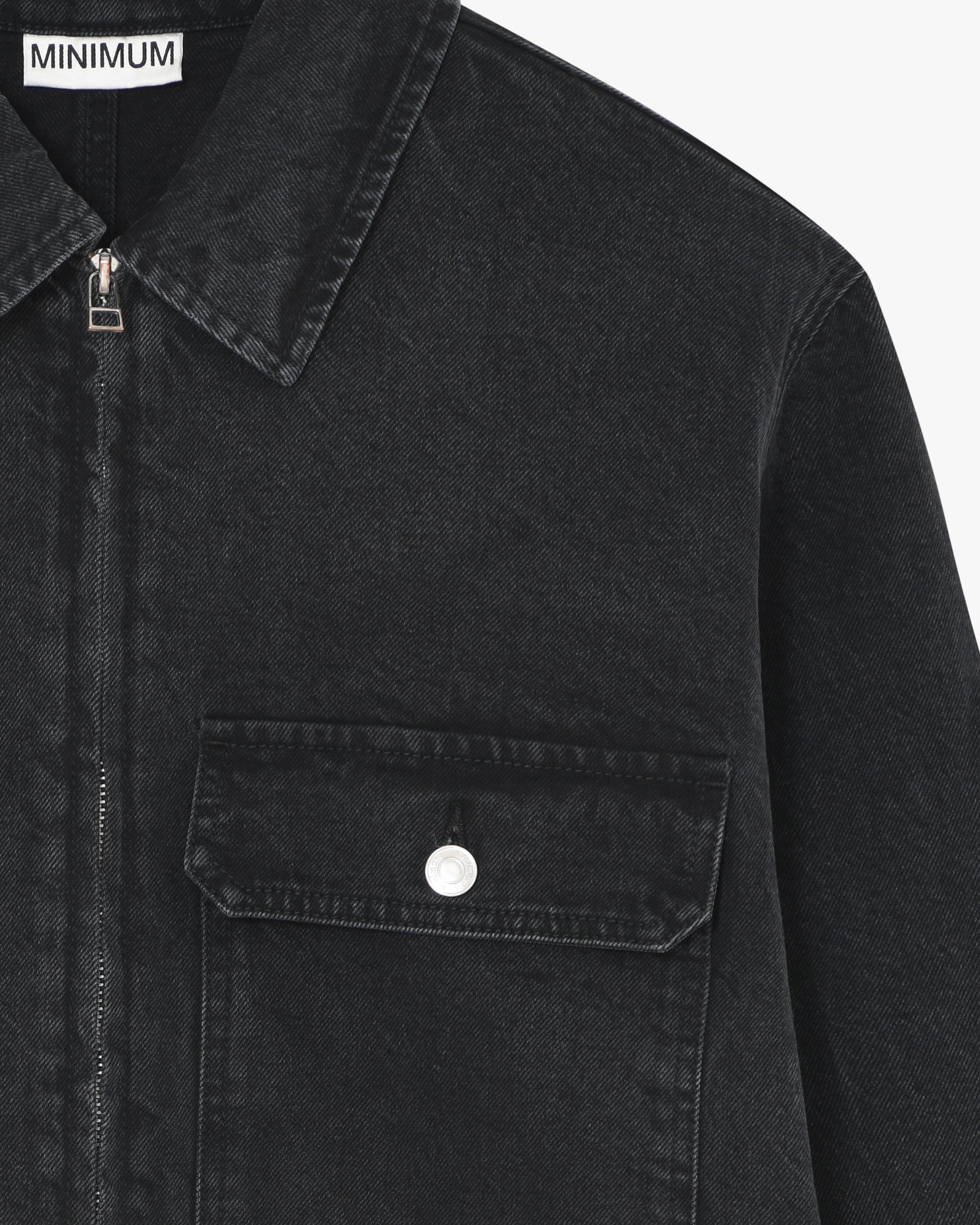 minimum male Everest 3813 Denim Jacket 0510 Castor Gray
