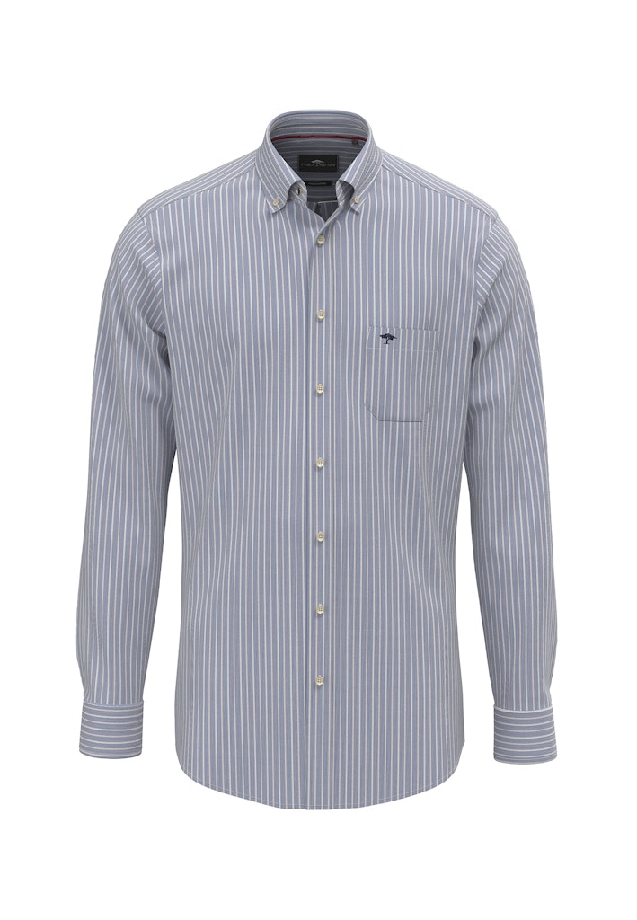 Fynch Hatton Washed Oxford Stripe Shirt