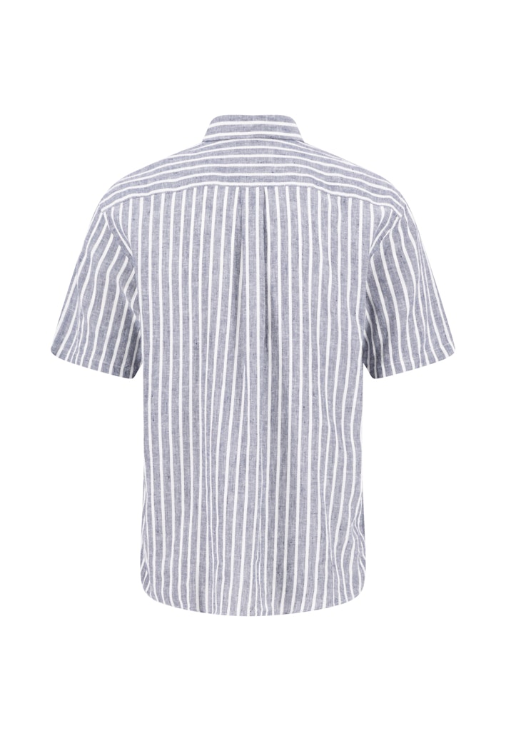 Fynch Hatton Linen SS Stripe Shirt