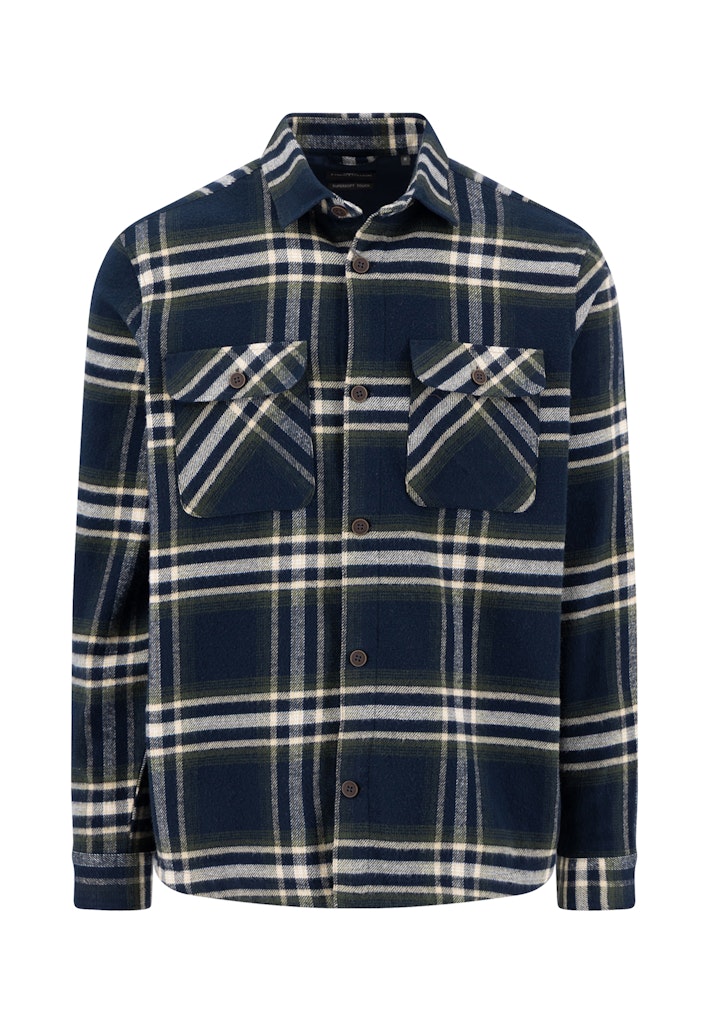 OVERSHIRT - Fynch Hatton Heavy Flannel Overshirt - - Hr Ravn