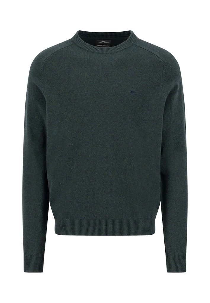 STRIK - Fynch Hatton O-Neck, Supersoft Lambswool - - Hr Ravn