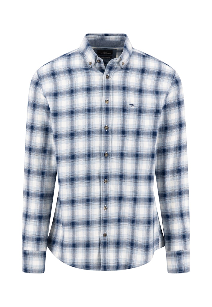 Fynch Hatton Shadow Check LS Shirt