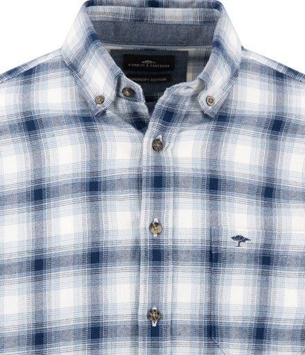 Fynch Hatton Shadow Check LS Shirt