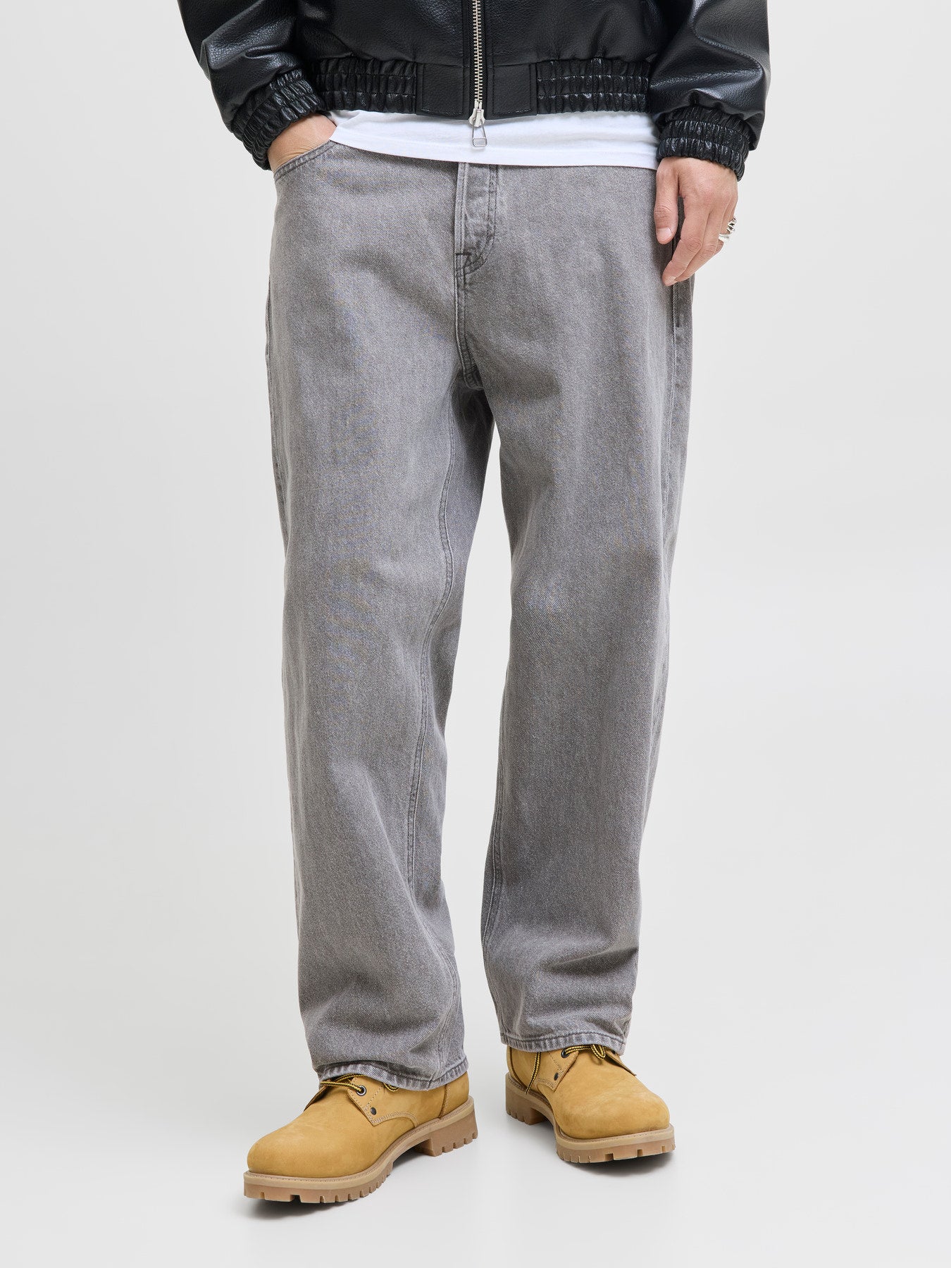 Jack & Jones JJIalex Baggy Jeans Grå – Loose Fit Jeans | Hr. Ravn