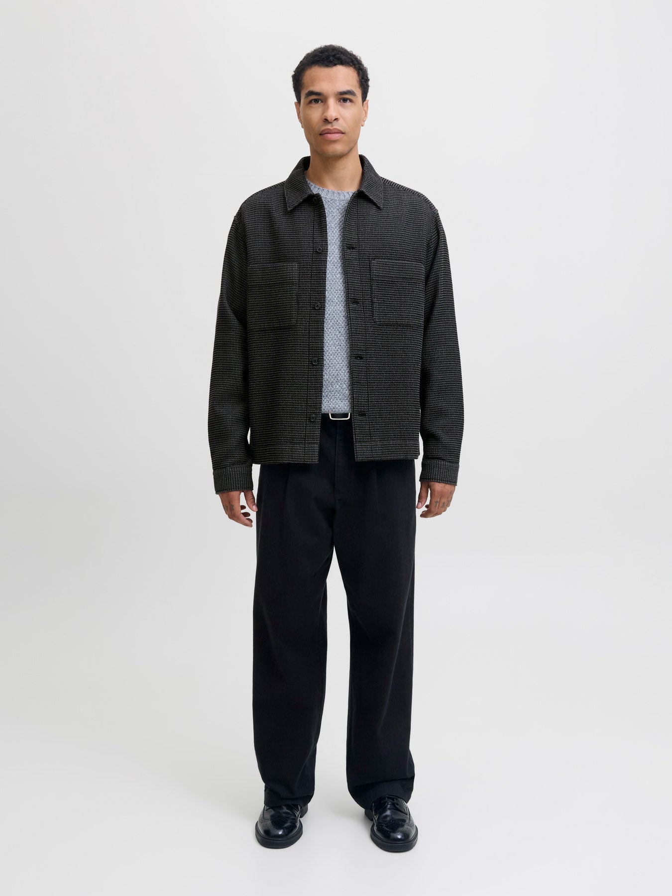 JPRBLARICK WAFFEL OVERSHIRT L/S SHIRT