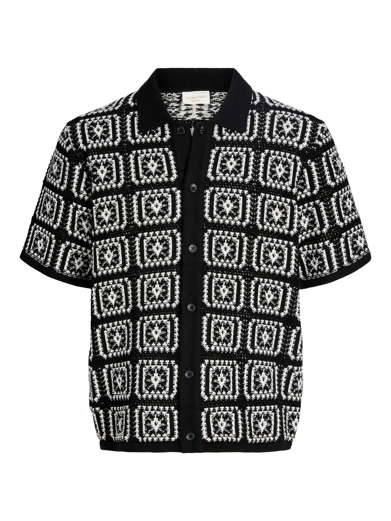 POLO SHIRTS - JORCOLIN KNIT CROCHET POLO STYD AW25 - - Hr Ravn