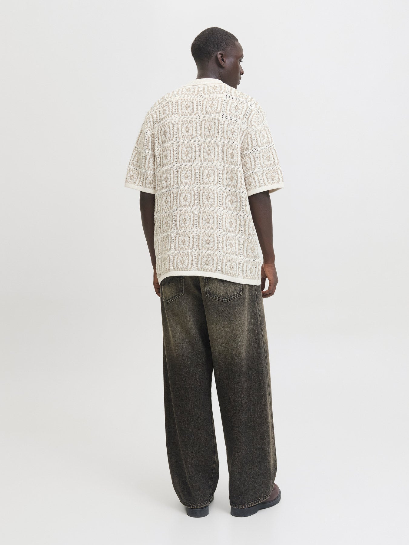 POLO SHIRTS - JORCOLIN KNIT CROCHET POLO STYD AW25 - - Hr Ravn