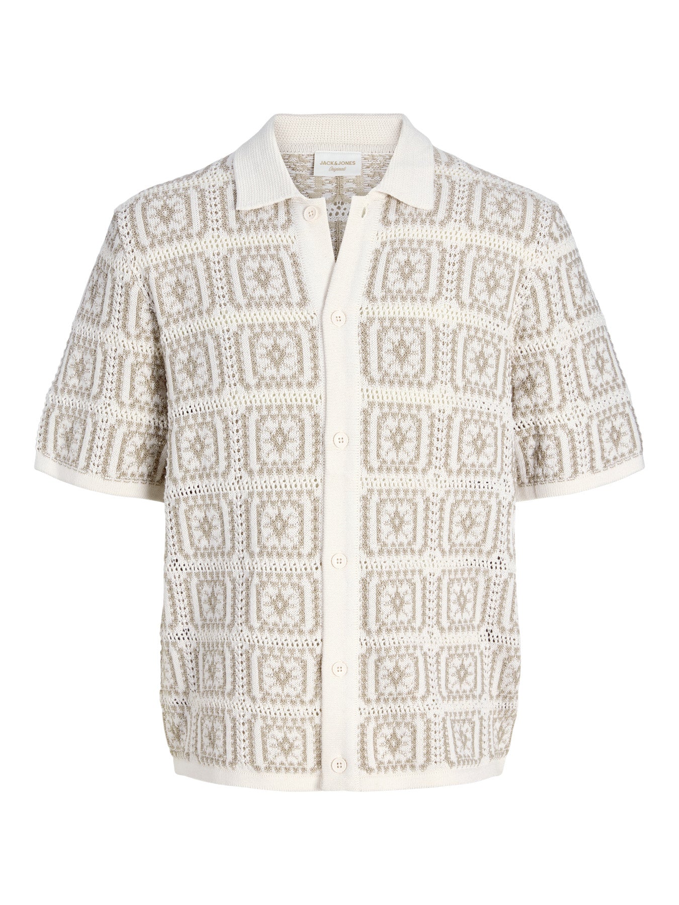 POLO SHIRTS - JORCOLIN KNIT CROCHET POLO STYD AW25 - - Hr Ravn