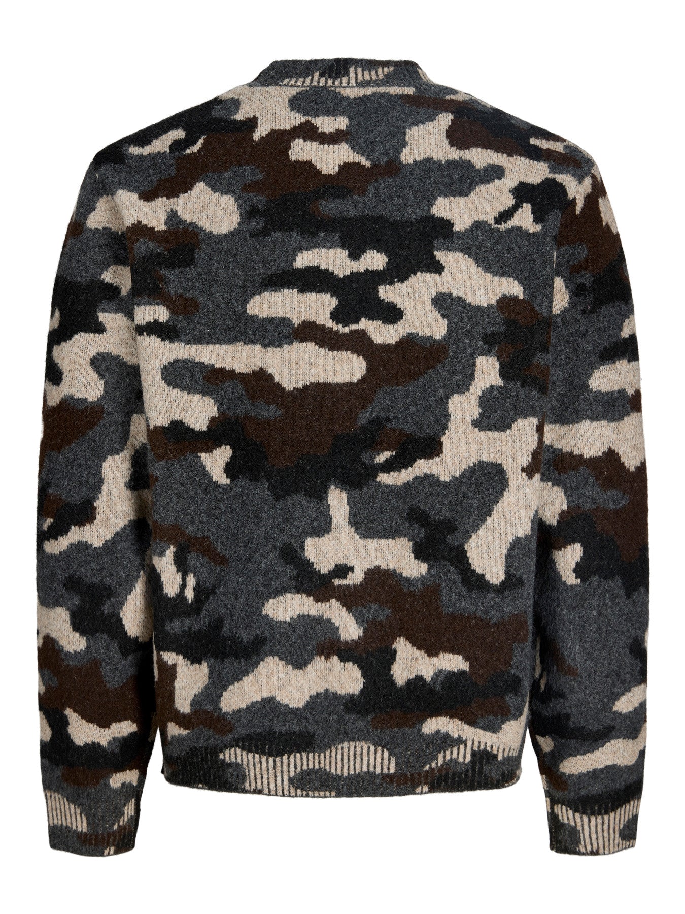 STRIK - JCOFADE KNIT AOP CREW NECK STYD AW25 - - Hr Ravn