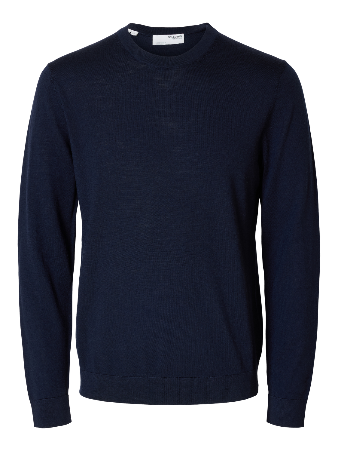 Slhtray Ls Knit Merino Crew Neck Noos