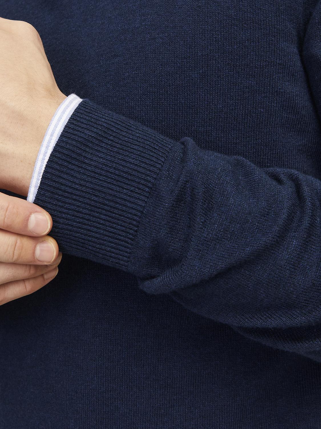 STRIK - Jjeemil Knit Polo Half Zip Ls Noos - - Hr Ravn