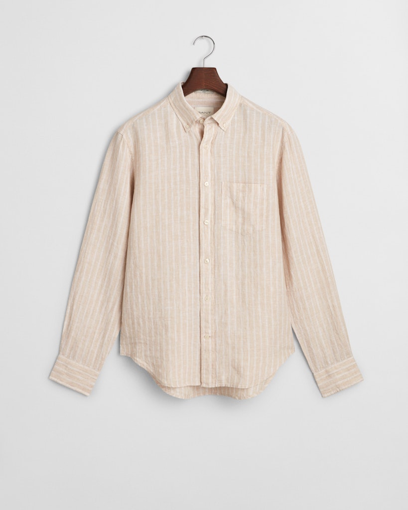 Reg Linen Stripe Shirt