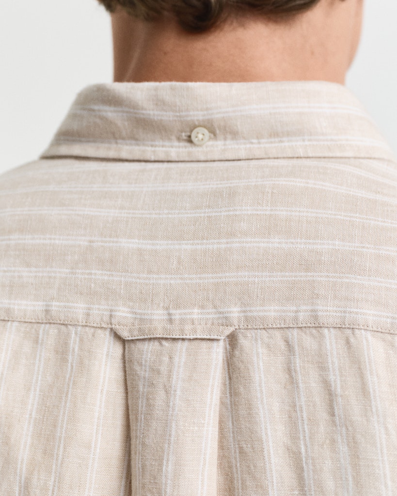 Reg Linen Stripe Shirt