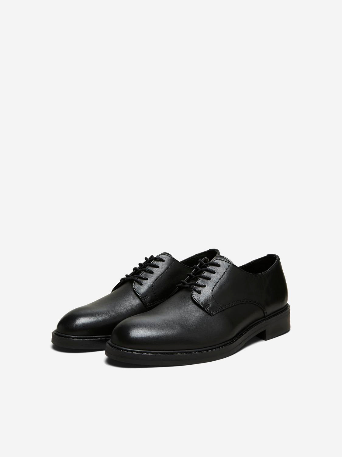 Shoe - Slhblake Leather Derby Shoe Noos - - Hr Ravn