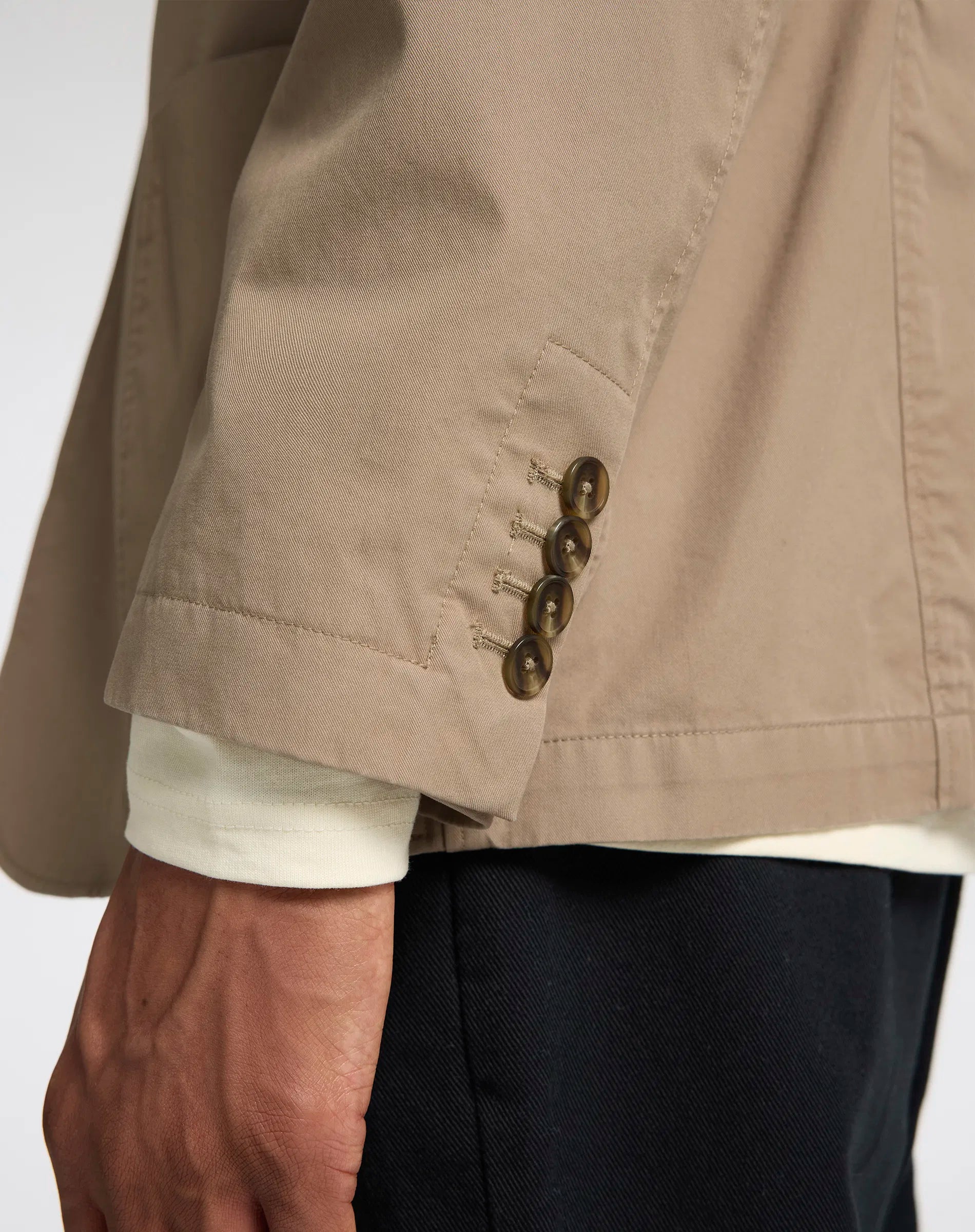 Sandfarvet Casual Blazer