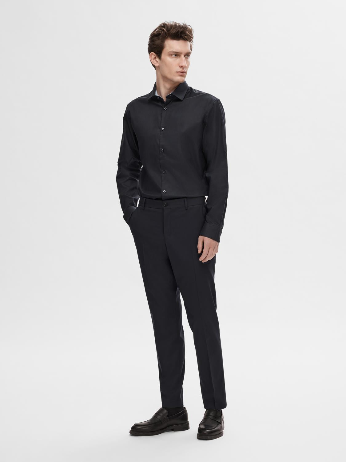 Slhslimnew-Mark Shirt Ls Noos