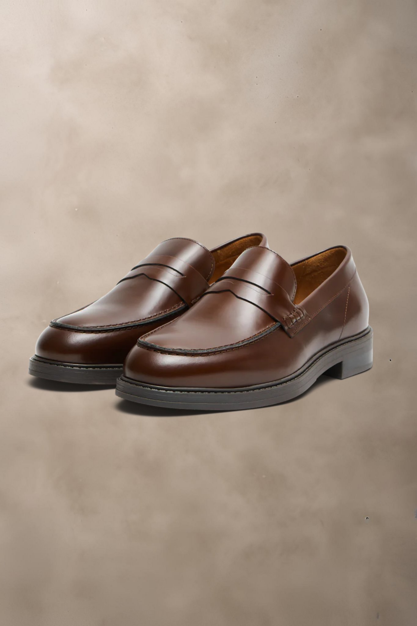 SKO - SLHBLAKE-LEATHER PENNY LOAFER - - Hr Ravn