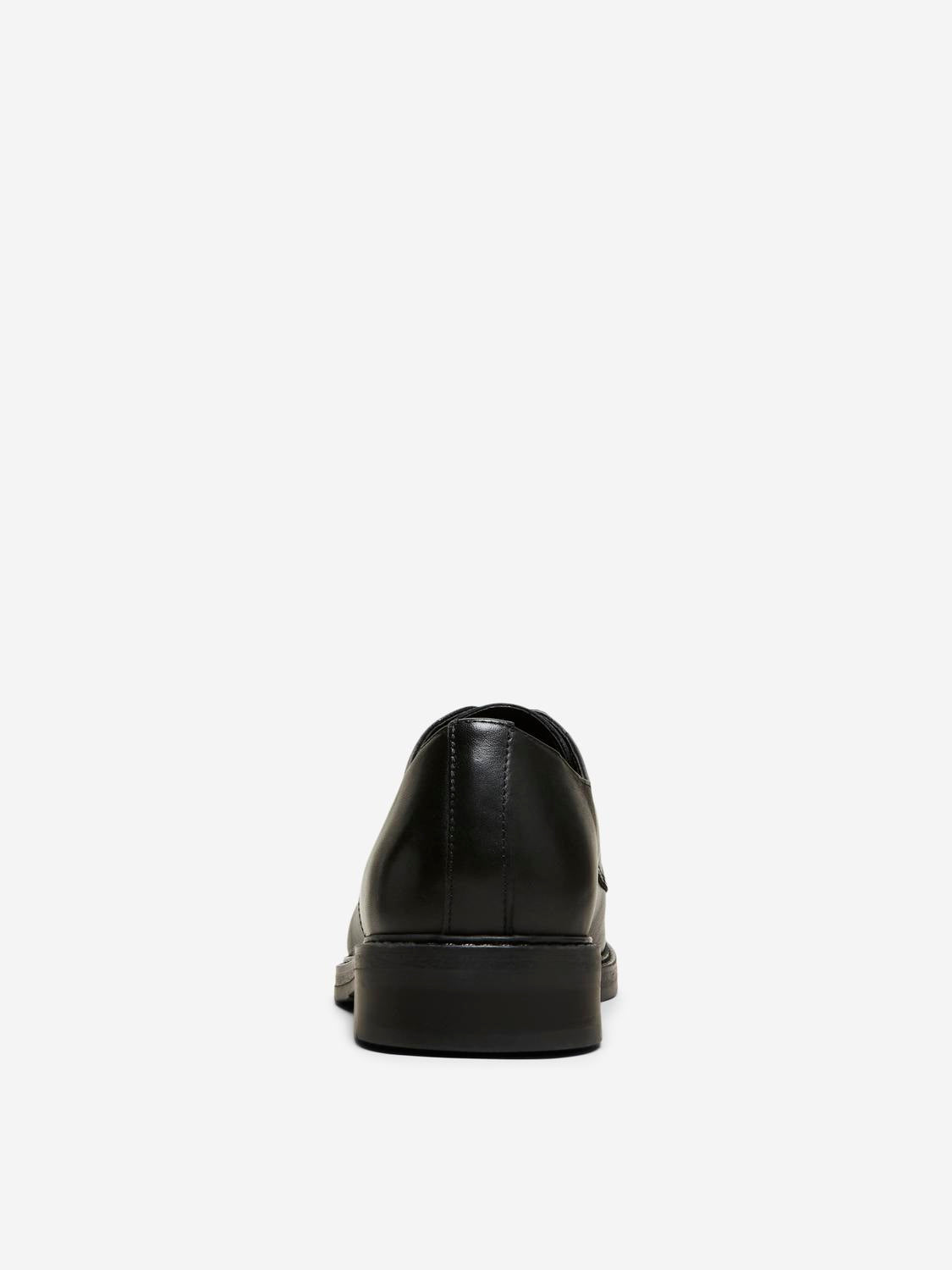 Shoe - Slhblake Leather Derby Shoe Noos - - Hr Ravn