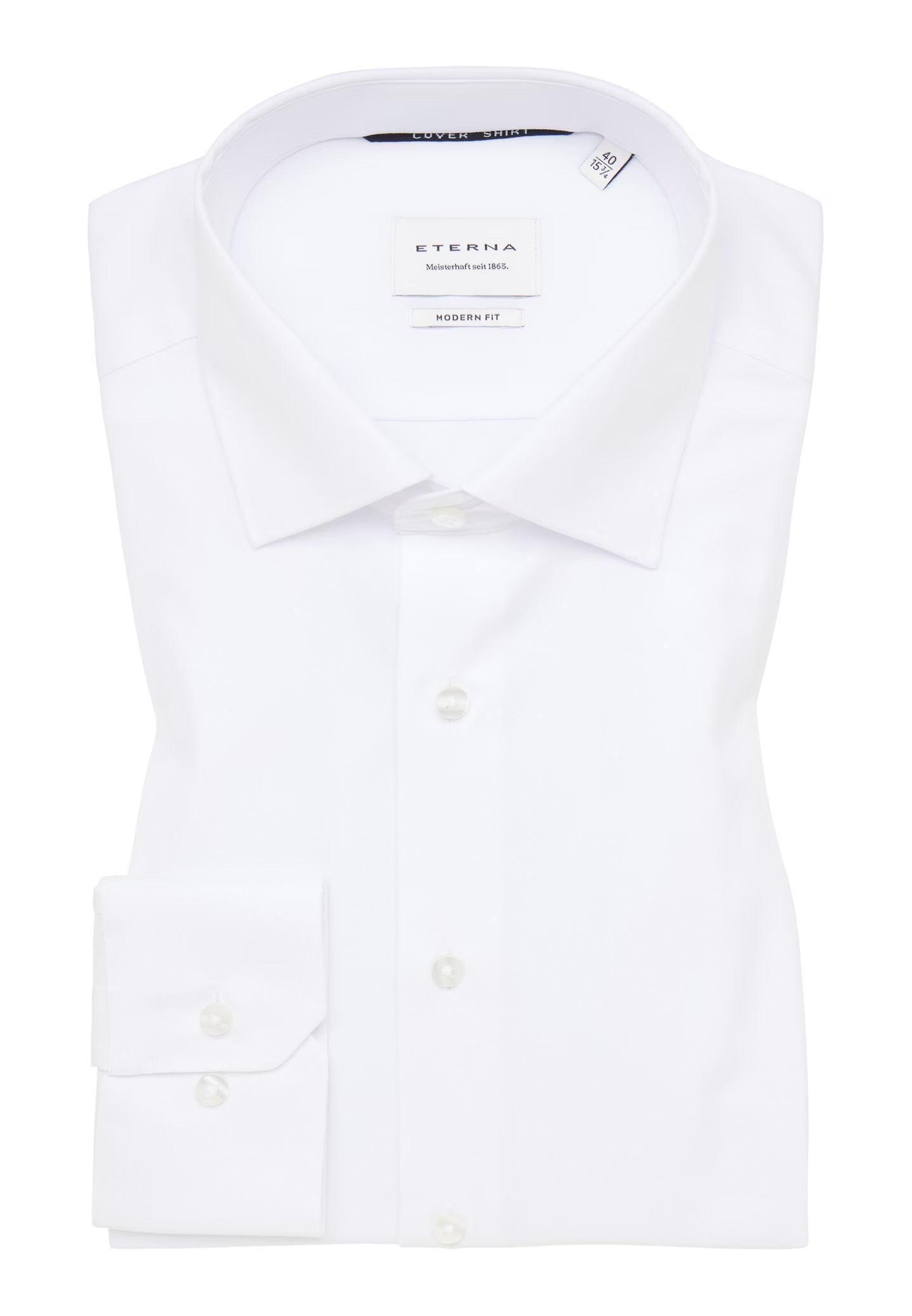 LANGE SKJORTER - Eterna Ensfarvet Modern Fit - - Hr Ravn