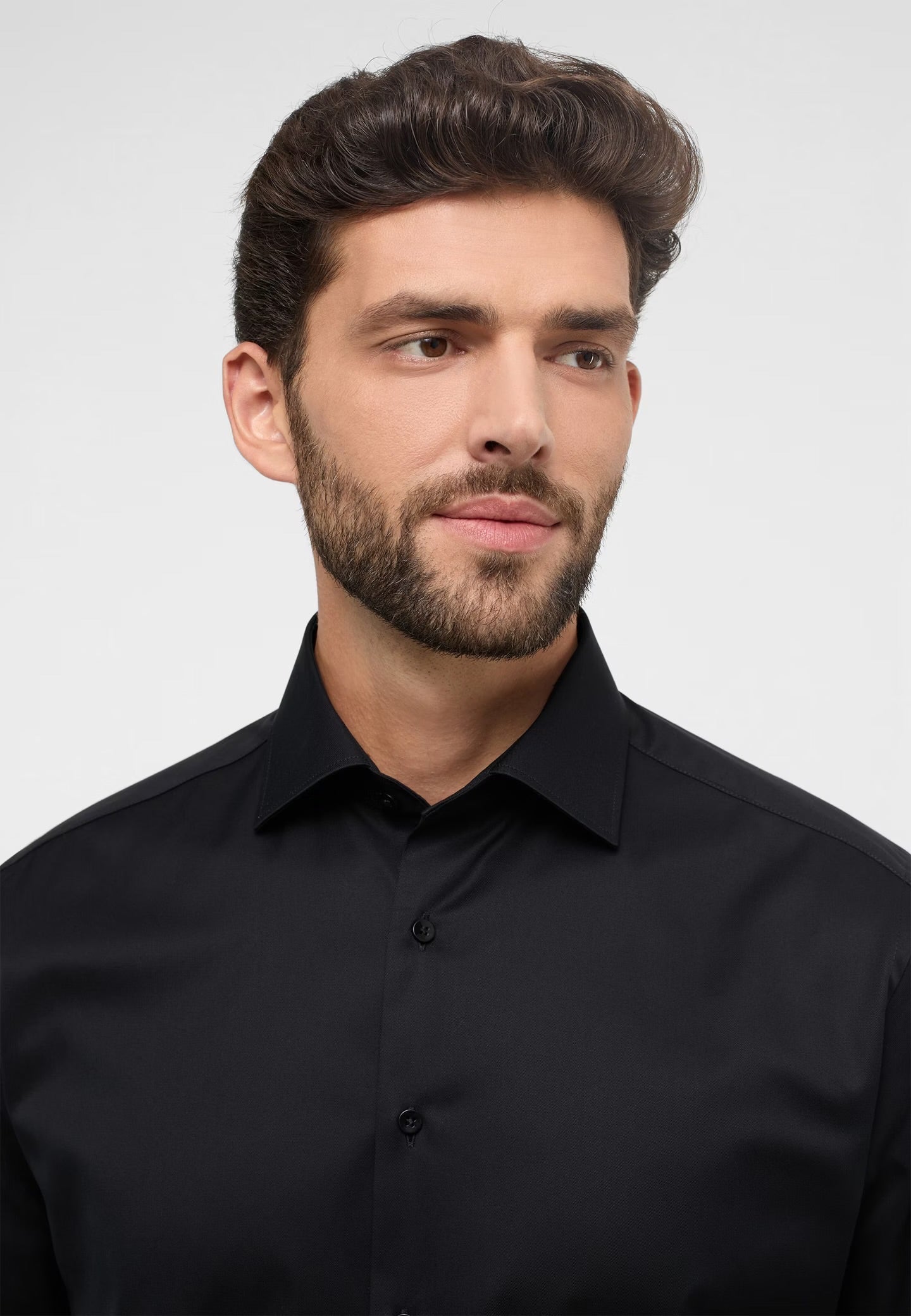 LANGE SKJORTER - Eterna Ensfarvet Modern Fit - - Hr Ravn