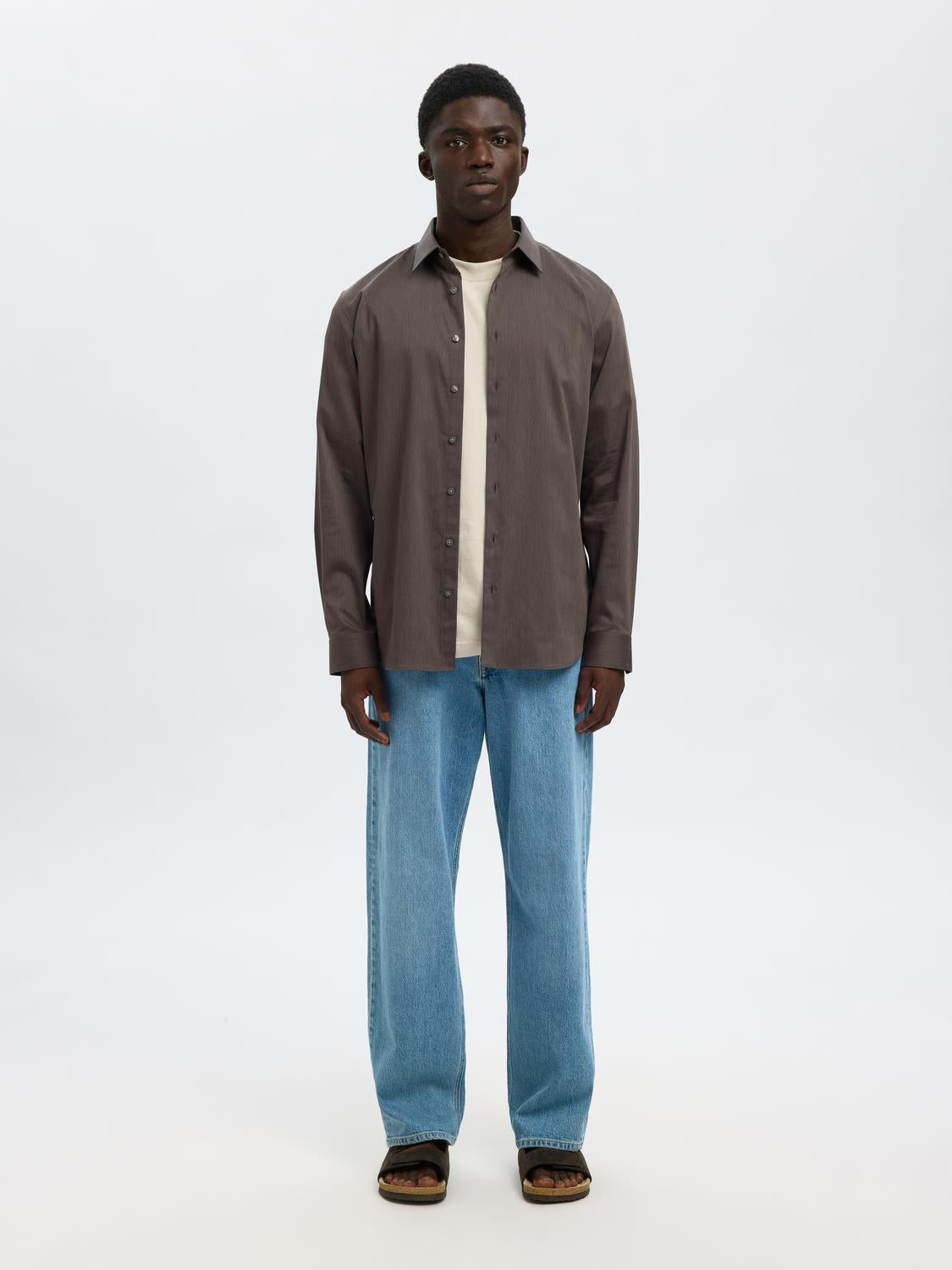 Shirts - Slhslim-Performance Shirt Ls Noos - - Hr Ravn