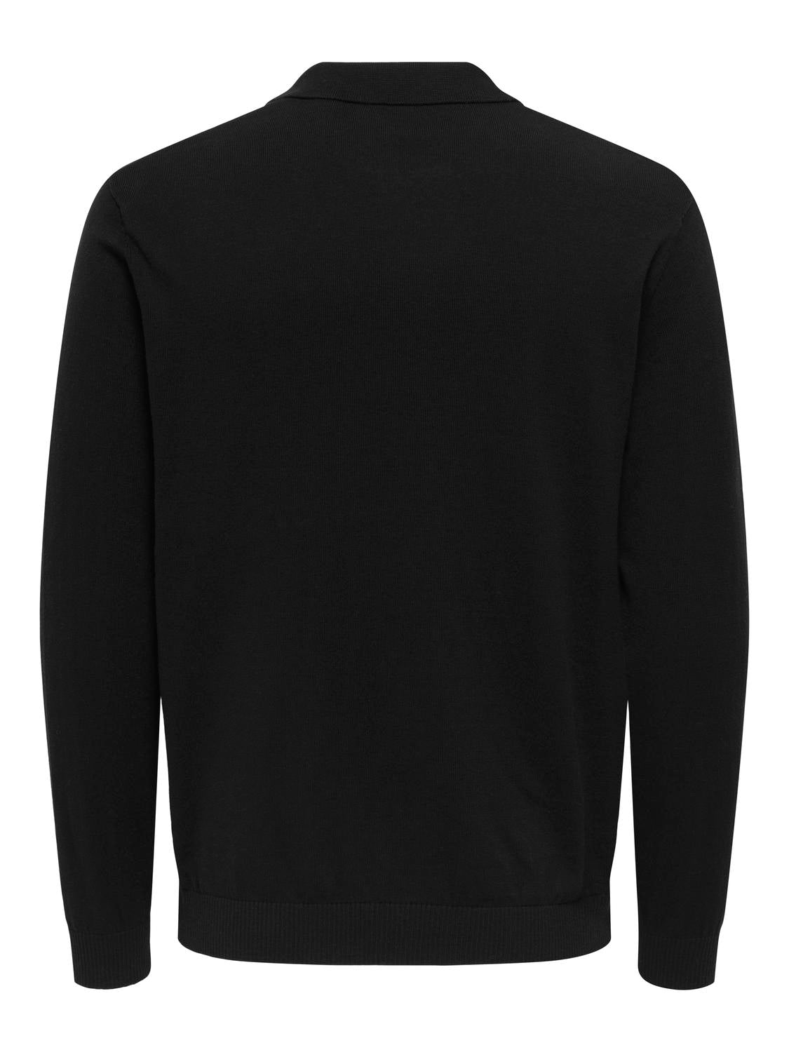 Polo Shirts - Onsloui Reg 12 Ls Mel Polo Knit Noos - - Hr Ravn