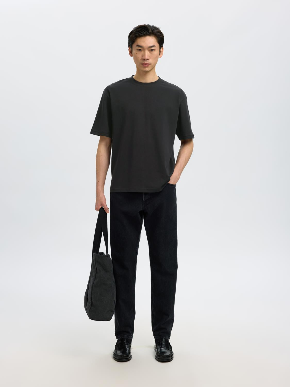 T-shirts - Slhlooseoscar Ss O-Neck Tee 3 Pack Noos - - Hr Ravn