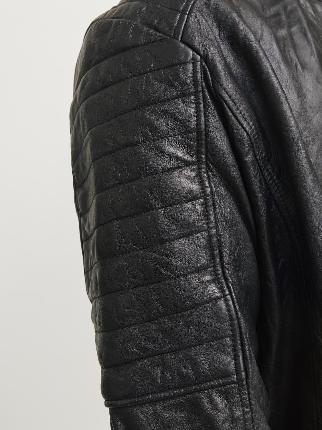 OVERTØJ - Jjerichard Leather Jacket Noos - - Hr Ravn