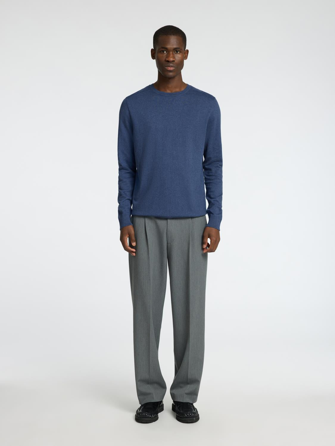 STRIK - Slhberg Crew Neck Noos - - Hr Ravn