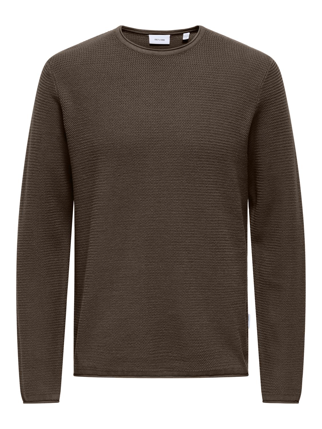 Pullovers - Onseric Reg 12 Struc Crew Knit Noos - - Hr Ravn