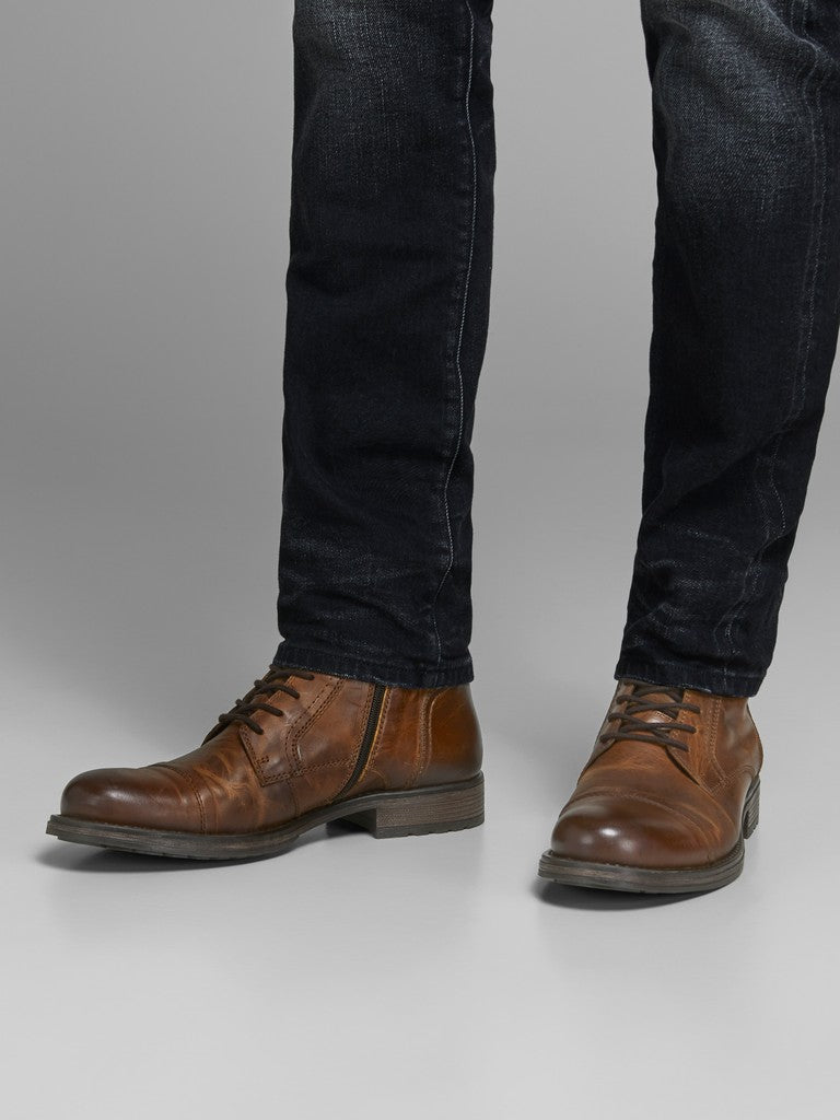 Jfwrussel Leather Boot Cognac 19 LN