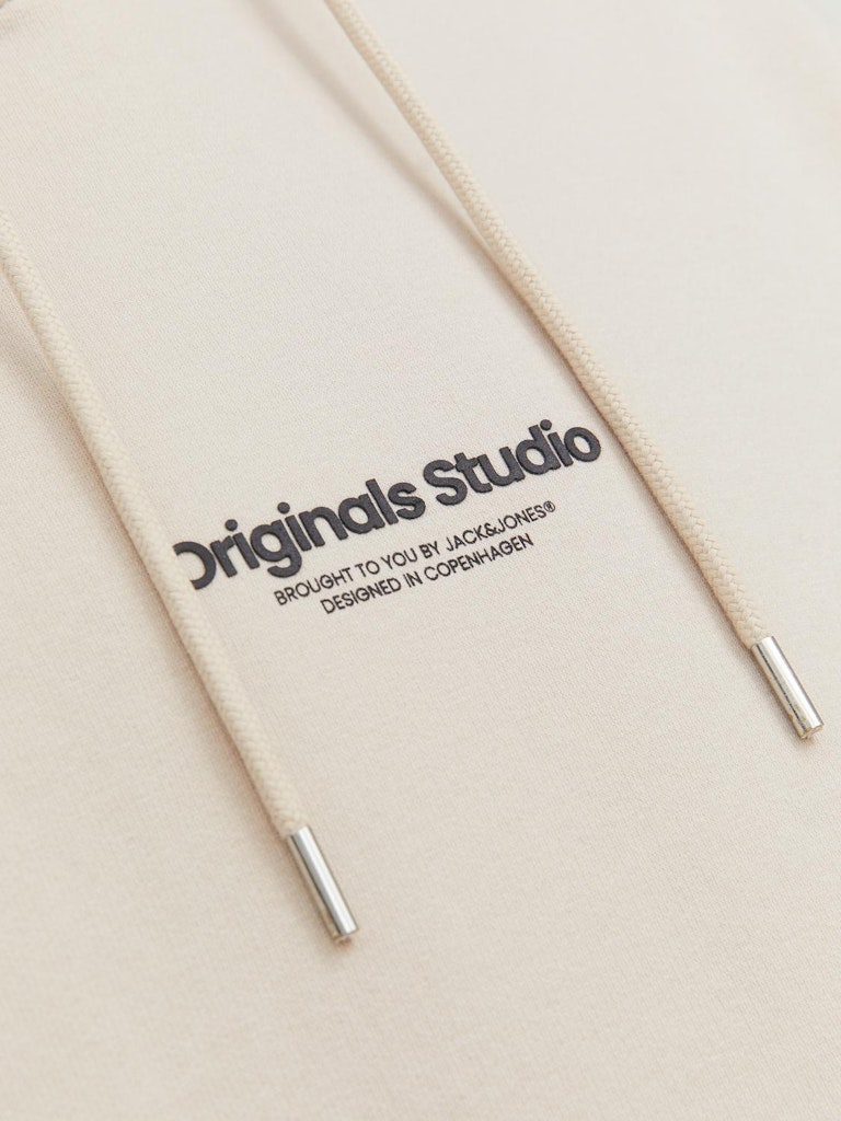 SWEATSHIRTS - Ensfarvet Hoodie Med Logo - - Hr Ravn