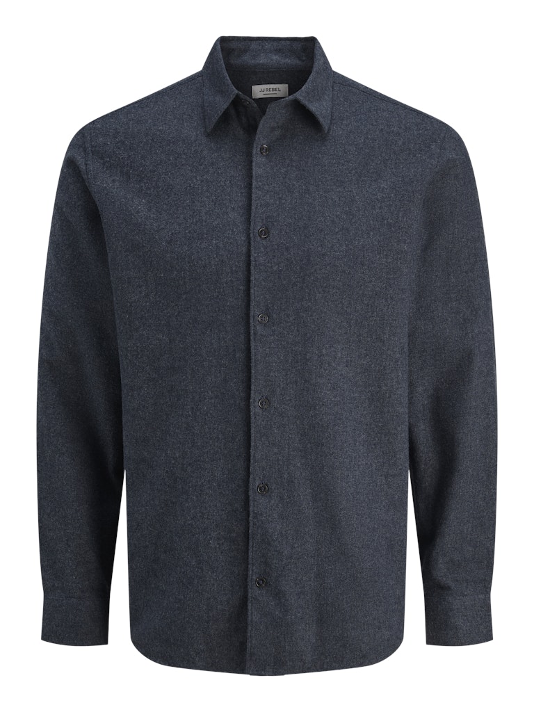 LANGE SKJORTER - Jrebike Melange Shirt LS - - Hr Ravn