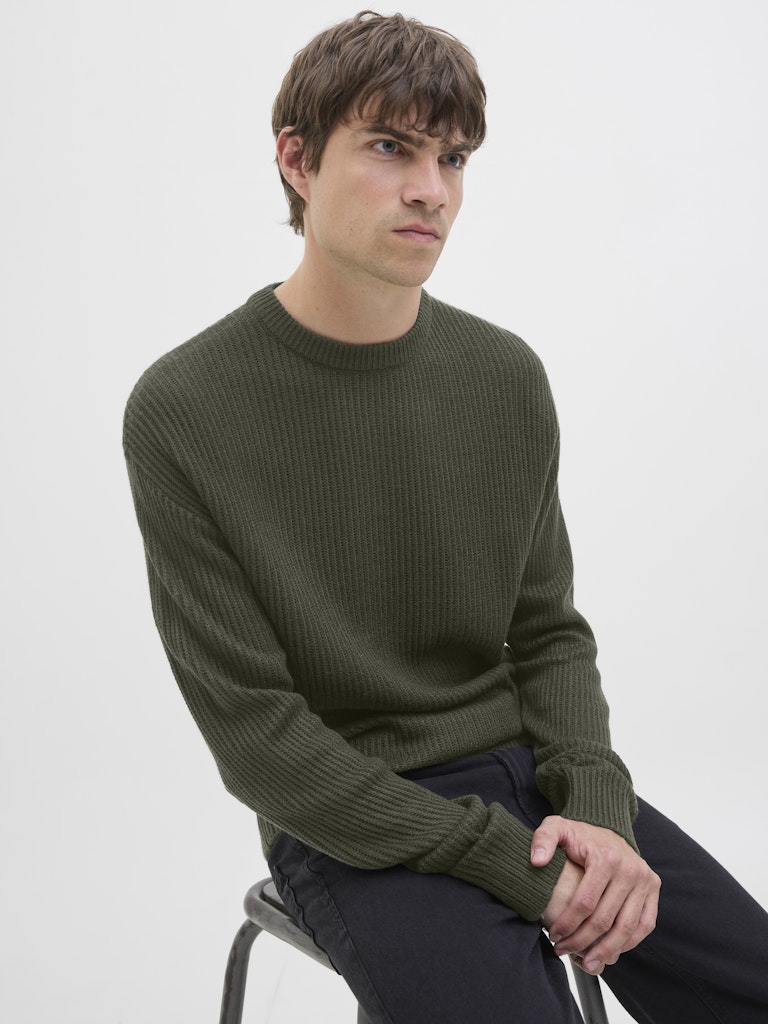 STRIK - Jreblogan Knit Crew Neck - - Hr Ravn