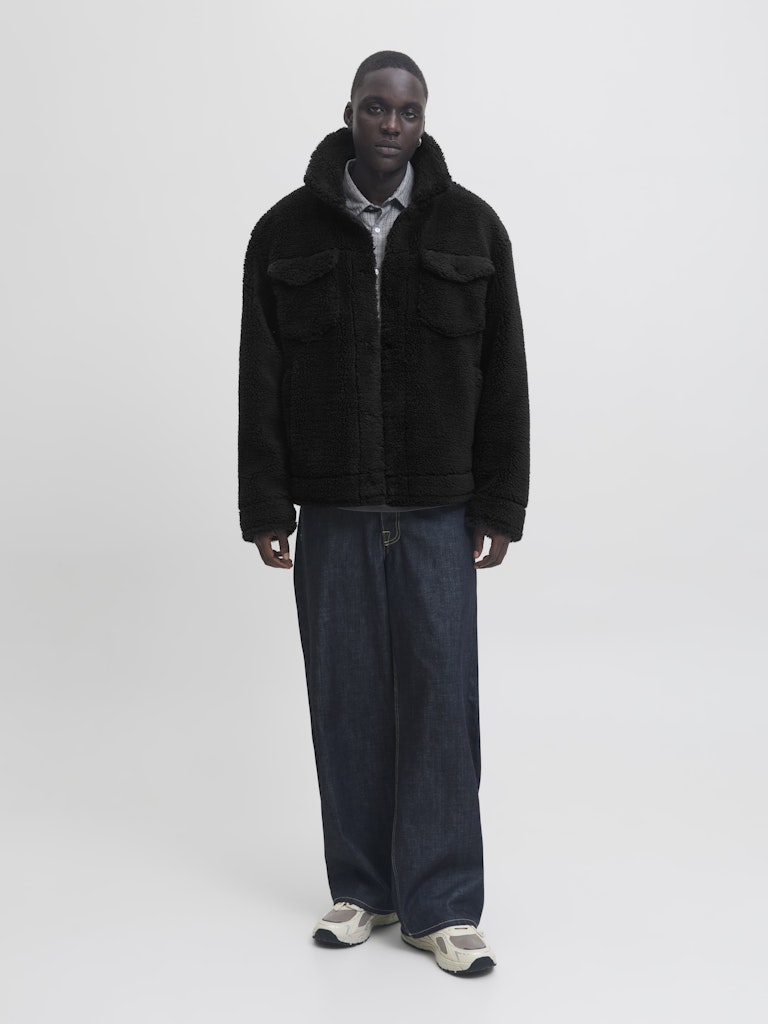OVERTØJ - JCOFADE TEDDY TRUCKER JACKET STYD AW25 - - Hr Ravn