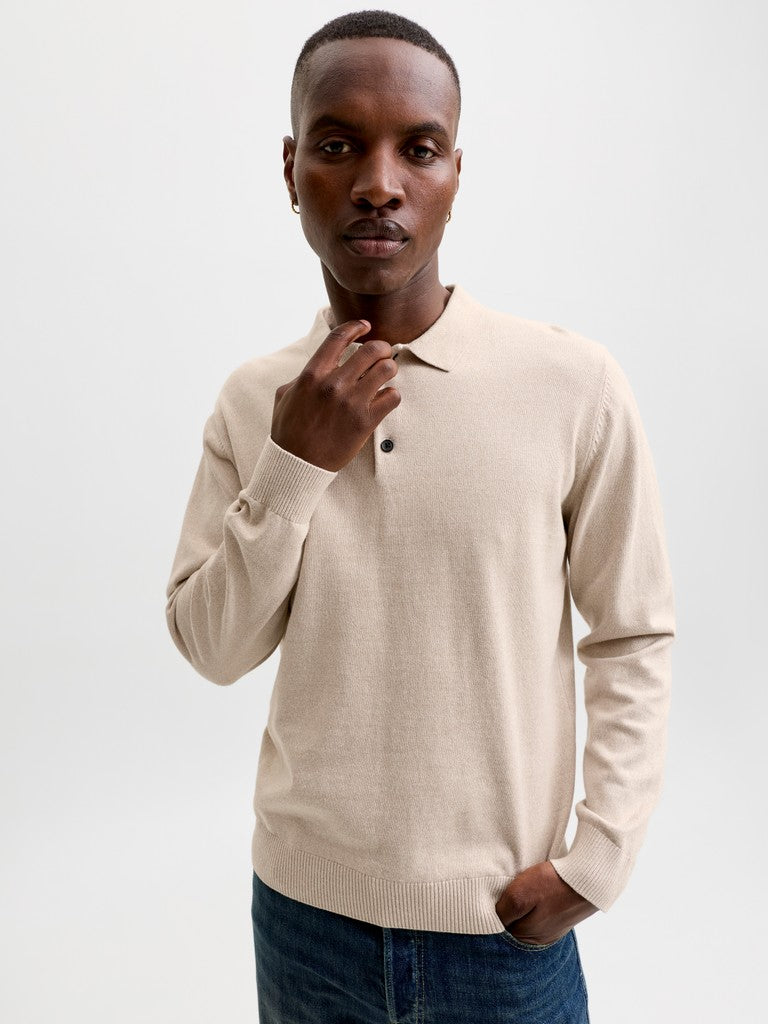 Jjebasic Knit LS Polo
