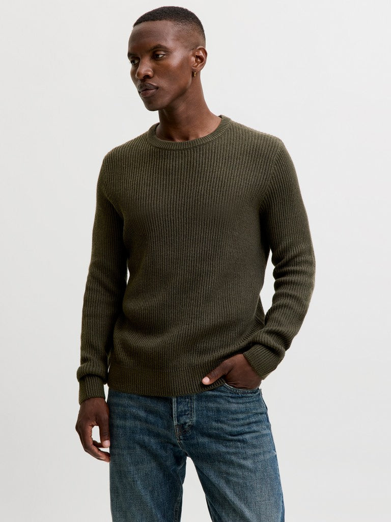 Jjpannel Knit Crew Neck AW26