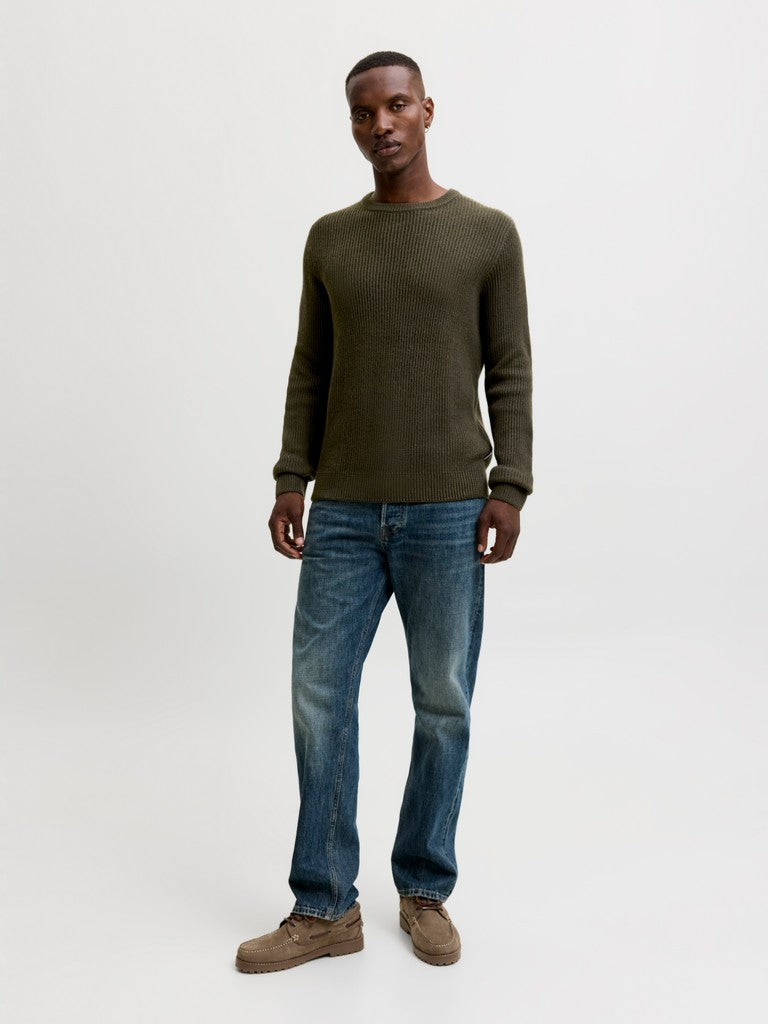 Jjpannel Knit Crew Neck AW26