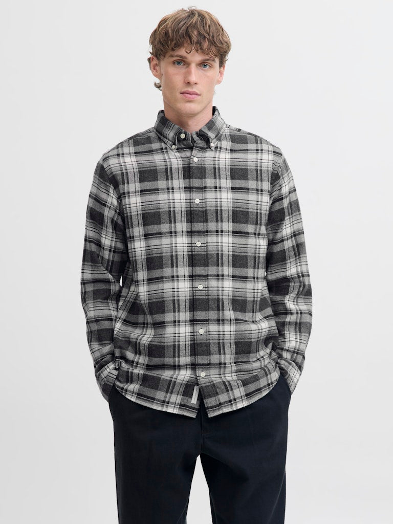 LANGE SKJORTER - Jprblubarkley Flannel X-mas L/S Shirt - - Hr Ravn